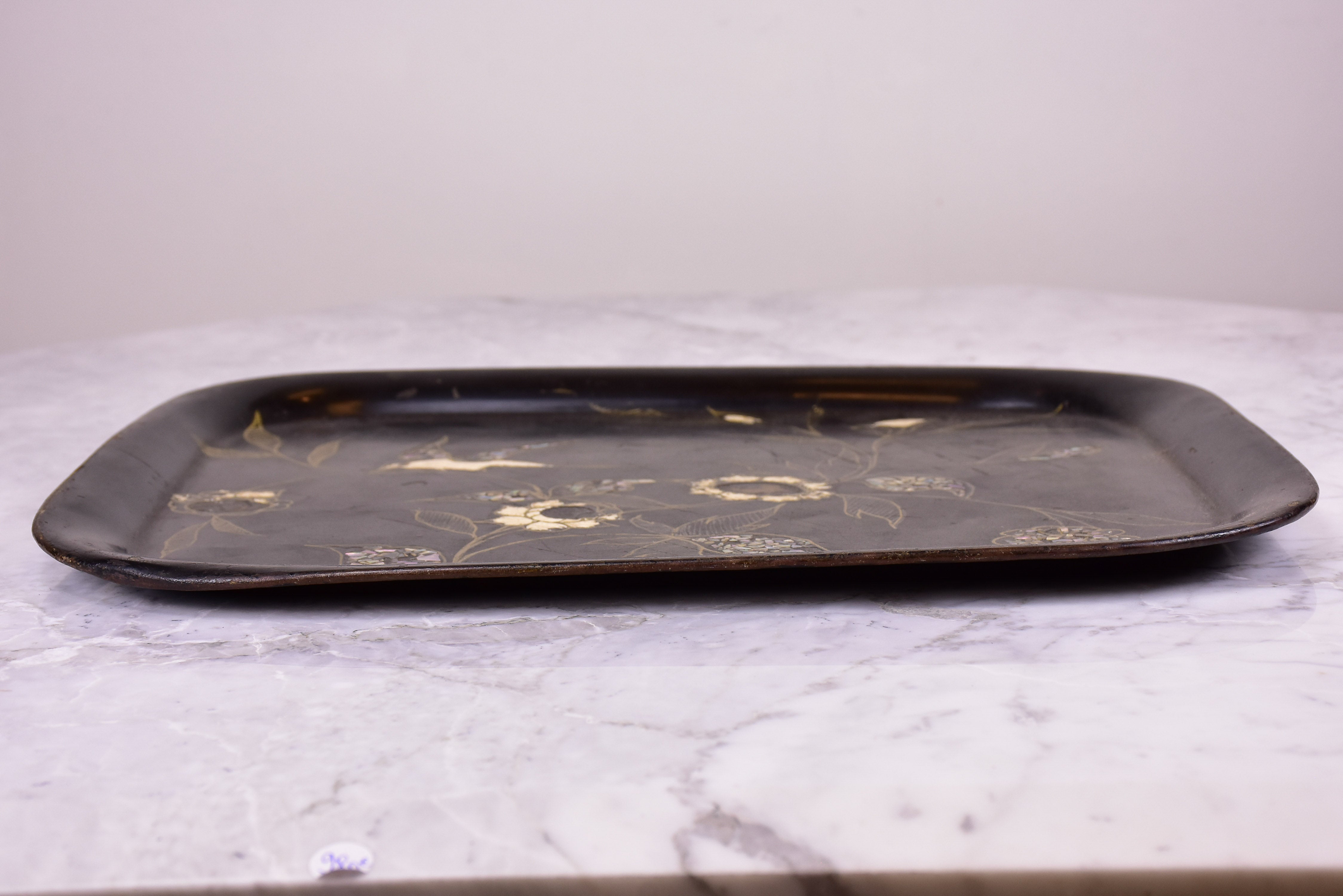 Napoleon III tray with mother of pearl