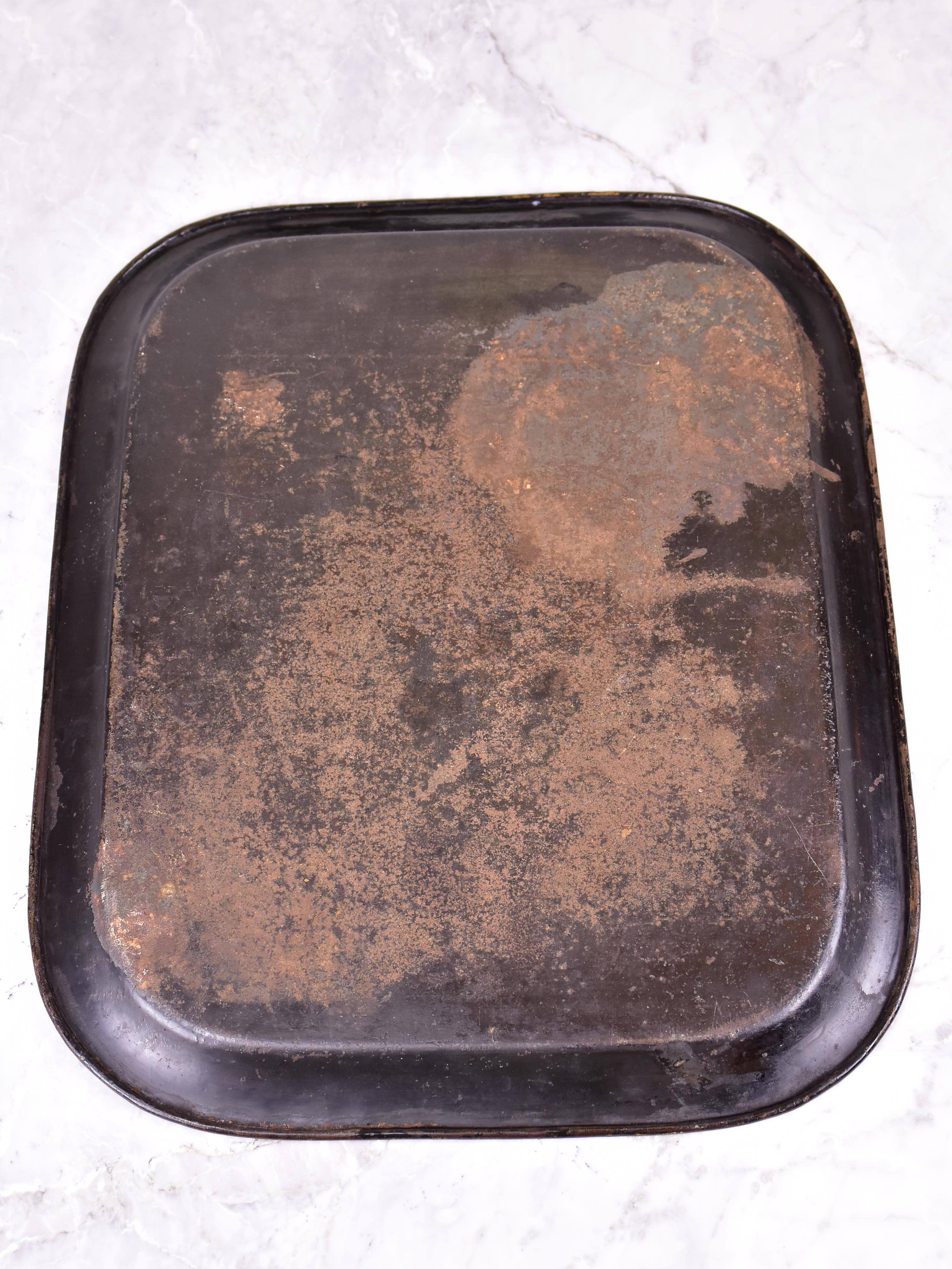 Napoleon III tray with mother of pearl