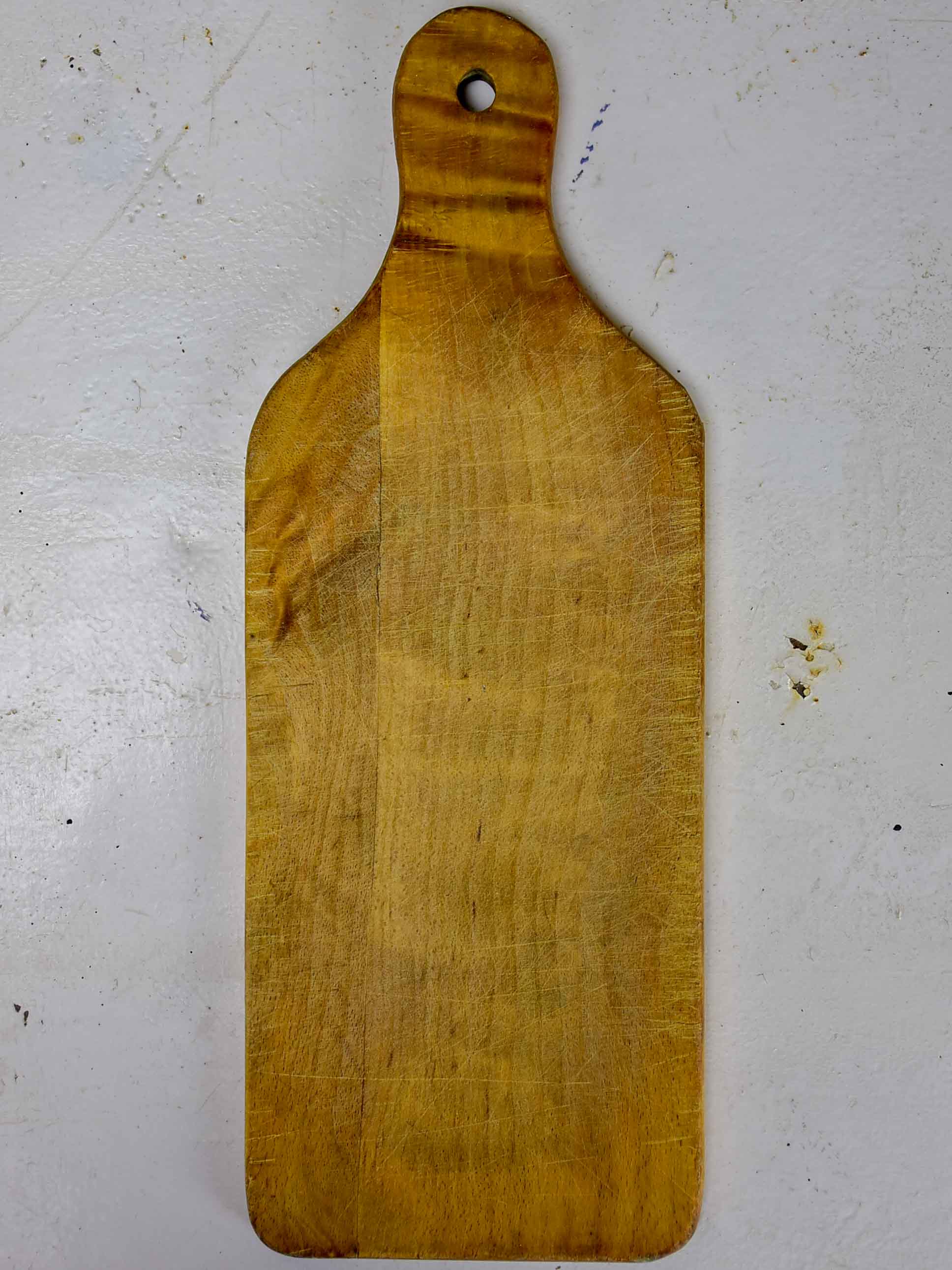 Antique French cutting board with curved edges 15 ¾''
