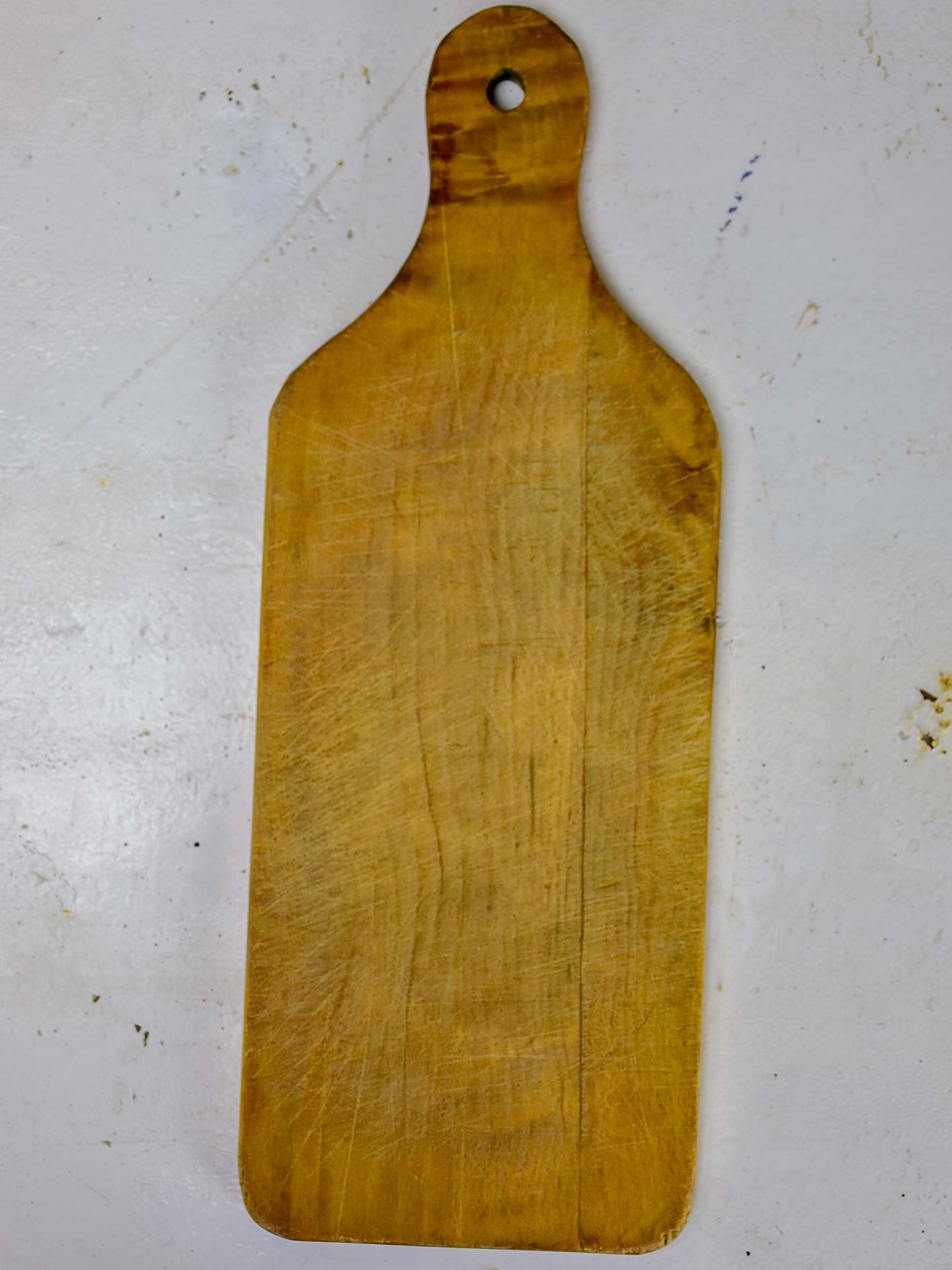 Antique French cutting board with curved edges 15 ¾''