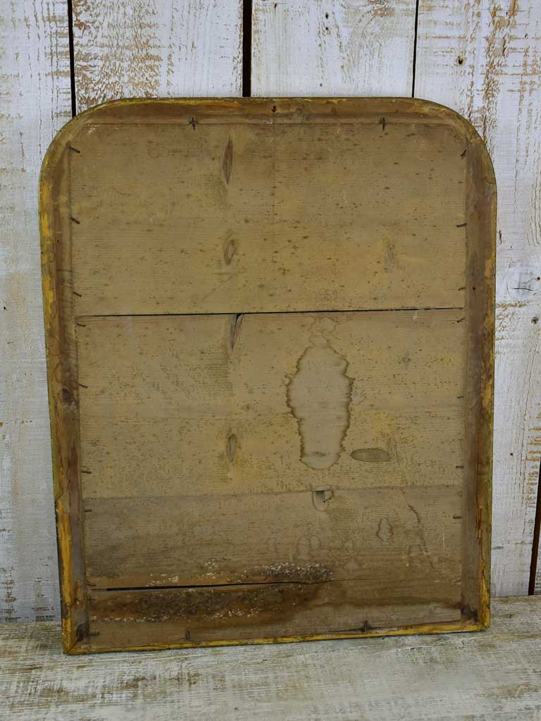 Antique French Louis Philippe mirror with rustic frame 20¾" x 25½"