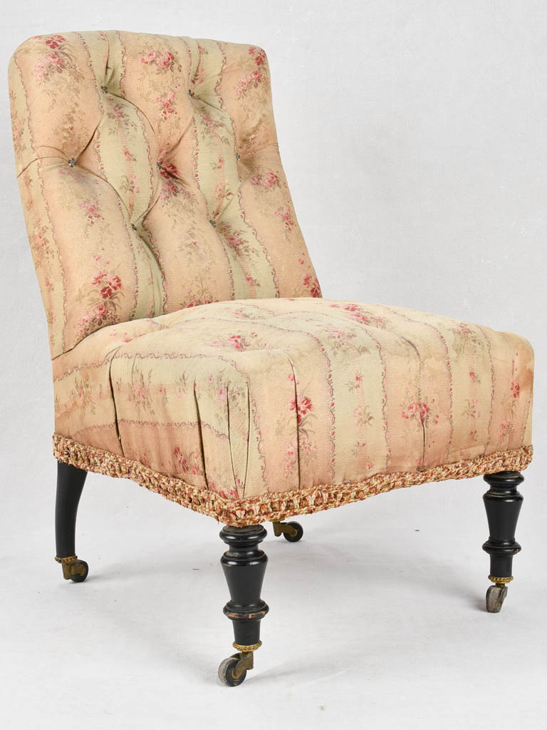 PAIR OF NAPOLEON IIII SLIPPER CHAIRS - 19TH CENTURY