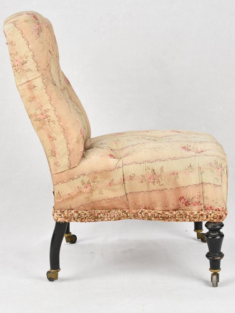 PAIR OF NAPOLEON IIII SLIPPER CHAIRS - 19TH CENTURY