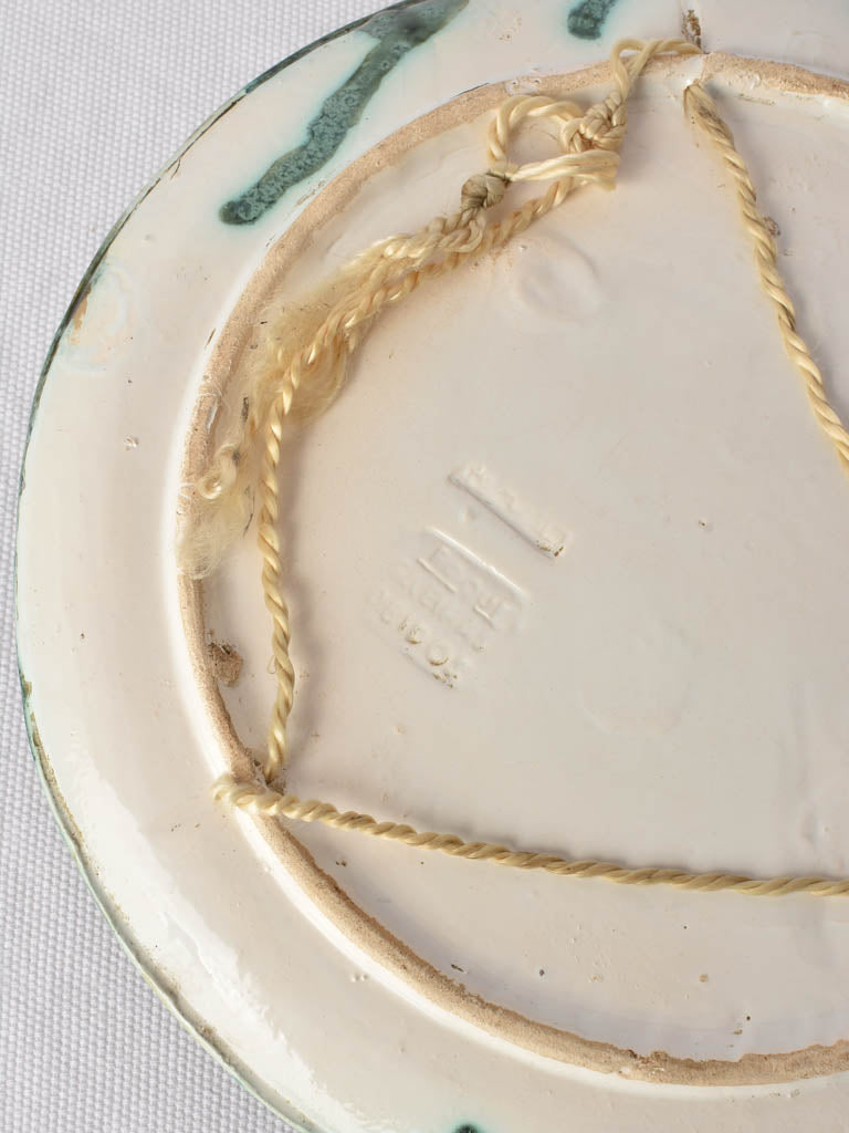 Eye-catching 1960s pottery plates