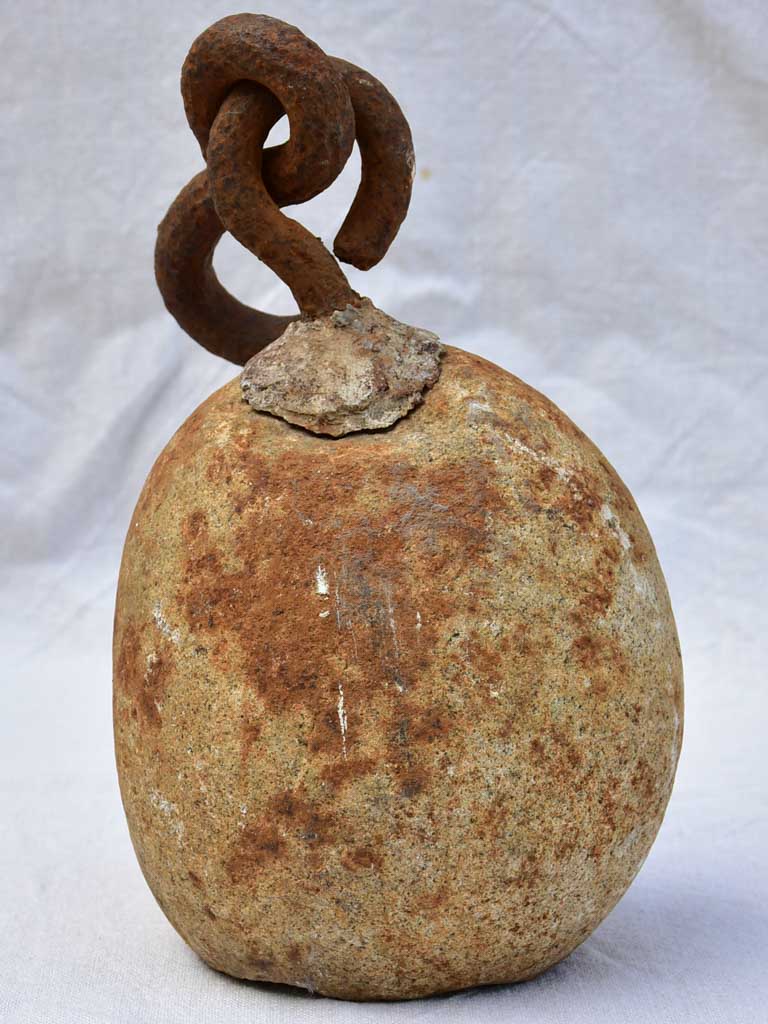 19th century French stone counterweight from a rotisserie