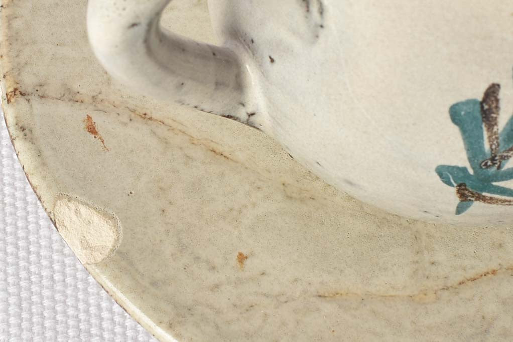 Petite hand painted sandstone coffee service - Jacqueline Reynaud Le Murier (1955-1982)