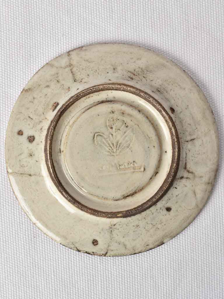 Petite hand painted sandstone coffee service - Jacqueline Reynaud Le Murier (1955-1982)