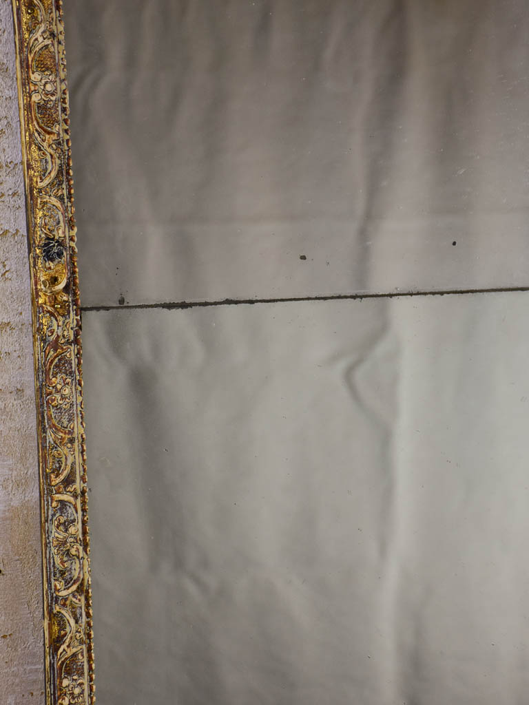 18th Century Louis XVI mirror with two panels 17" x 45¾"