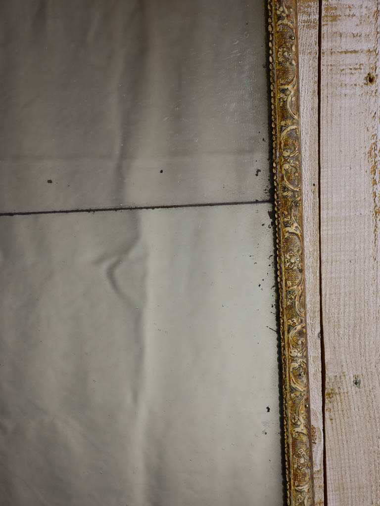 18th Century Louis XVI mirror with two panels 17" x 45¾"