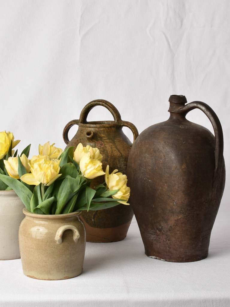 French craftsmanship in antique jugs