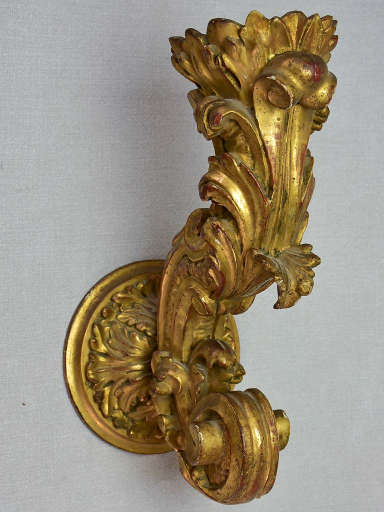 Large Louis XV style wall gilt wall sconce