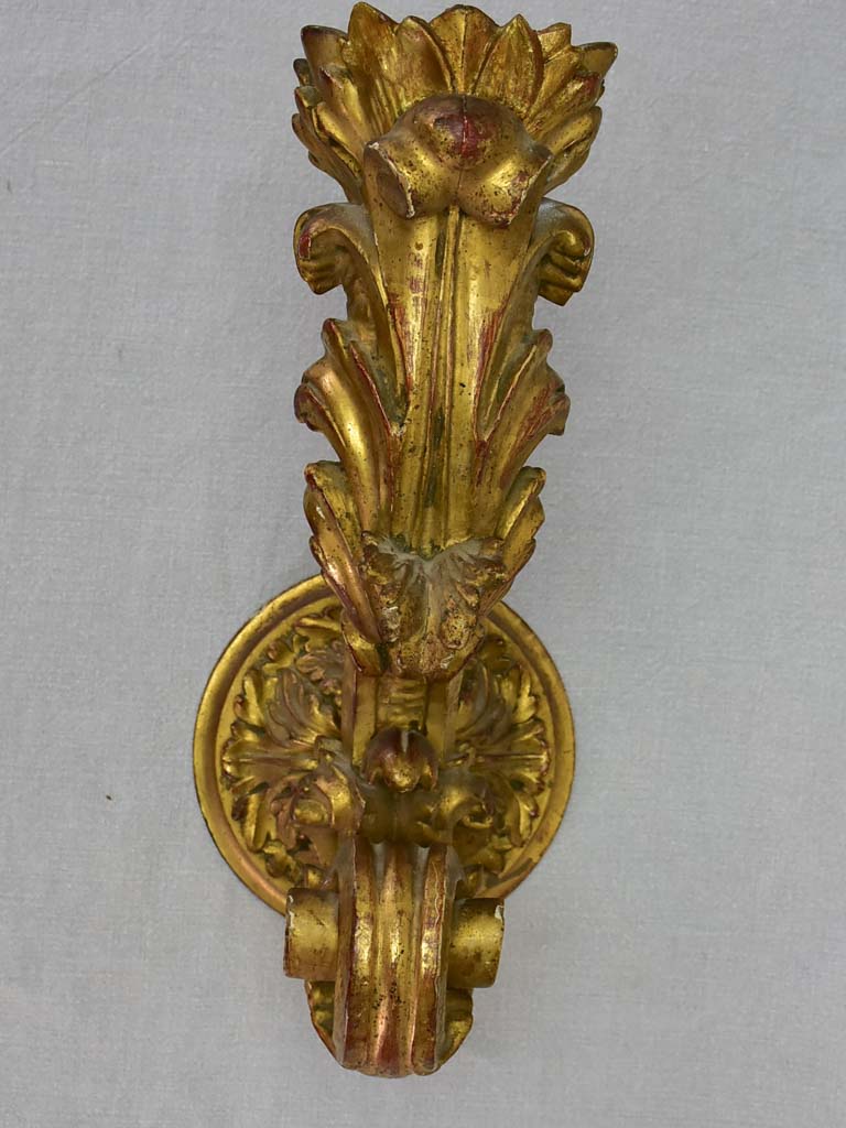 Large Louis XV style wall gilt wall sconce