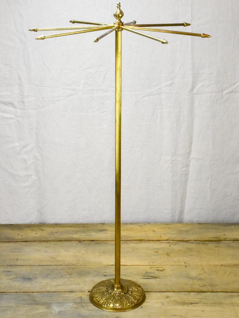 Antique French tie display from a boutique