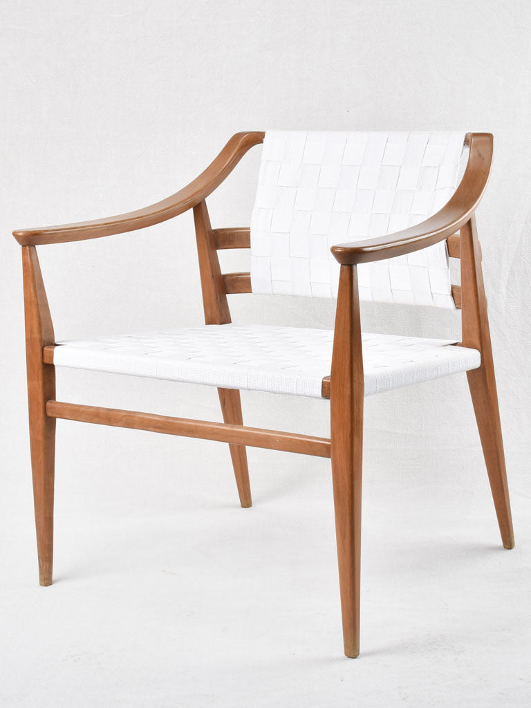 Pair of Scandinavian teak shaker armchairs