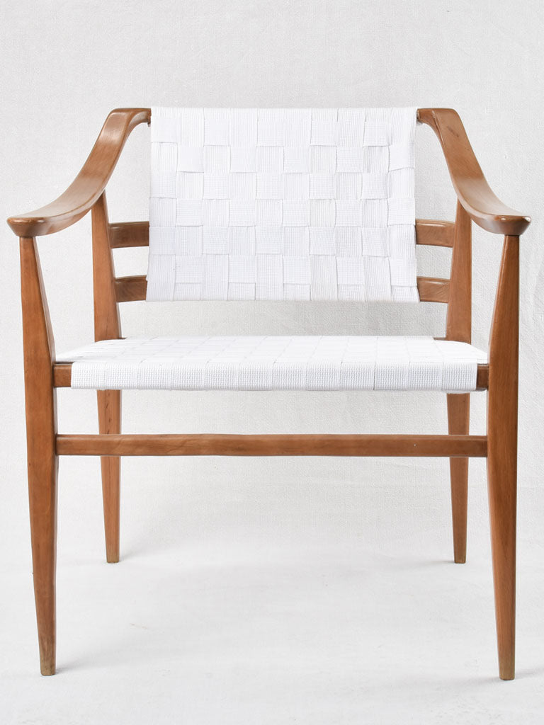 Pair of Scandinavian teak shaker armchairs