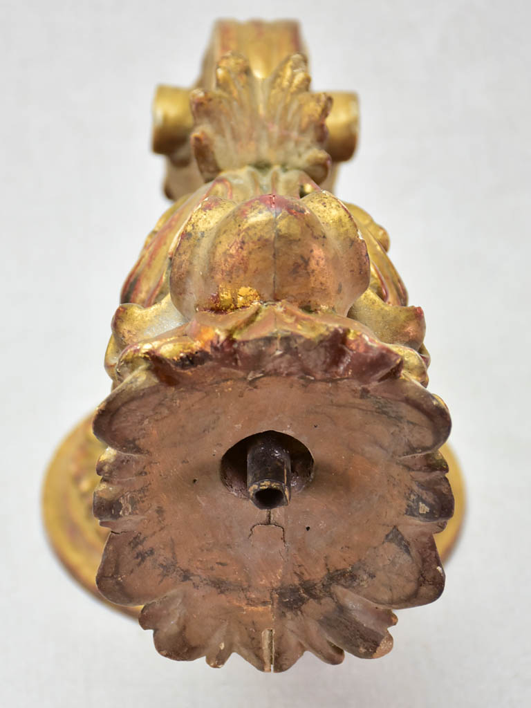 Large Louis XV style wall gilt wall sconce