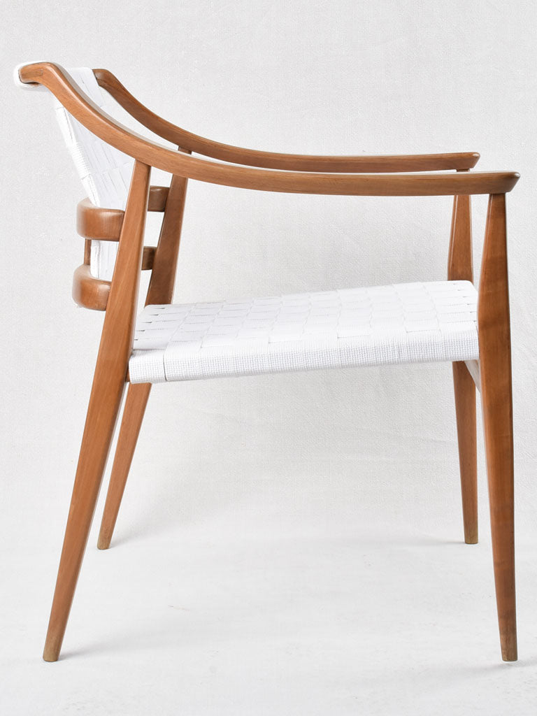 Pair of Scandinavian teak shaker armchairs