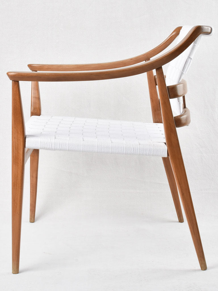 Pair of Scandinavian teak shaker armchairs