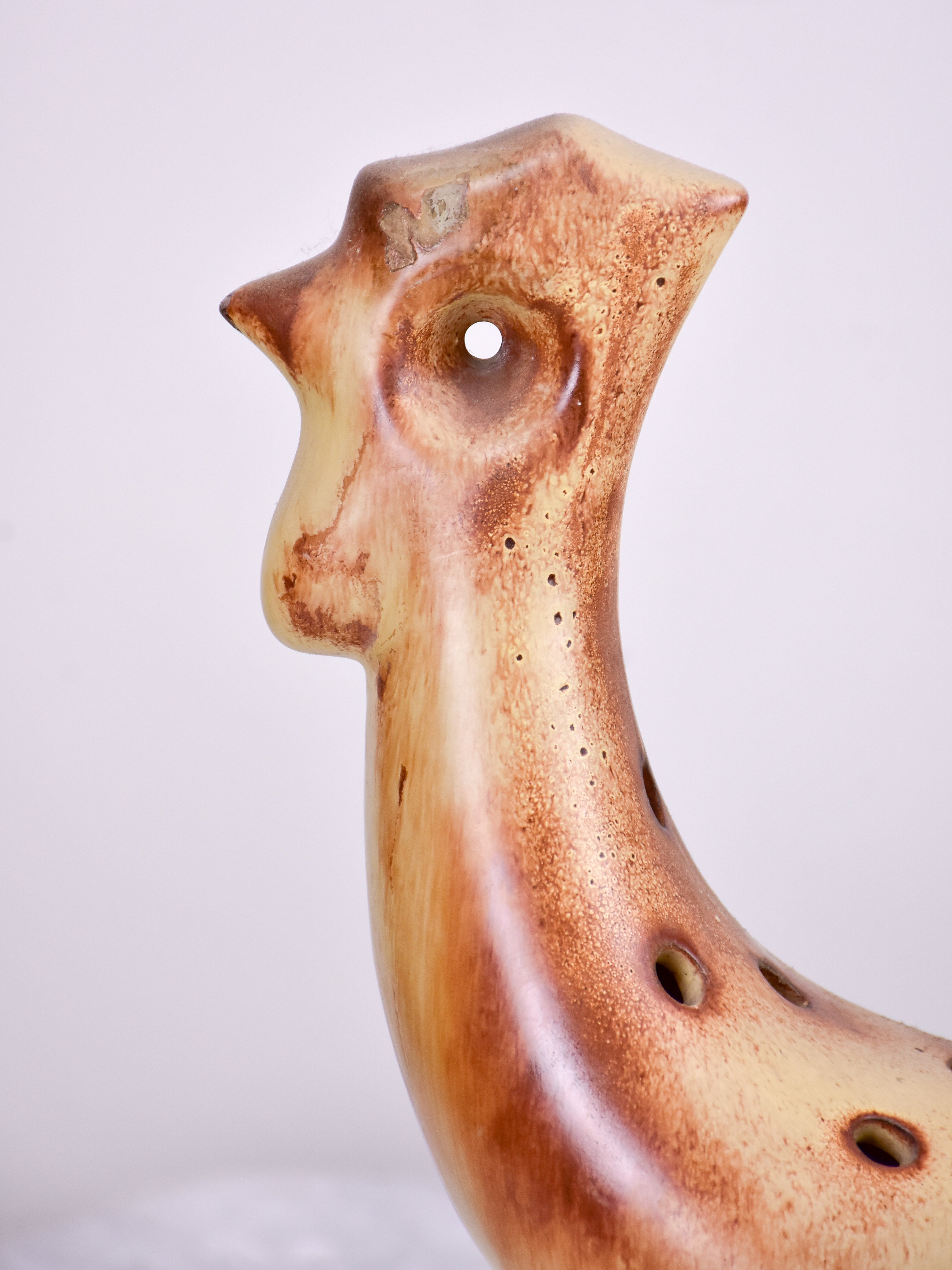 Handcrafted Floral Display Rooster Vase