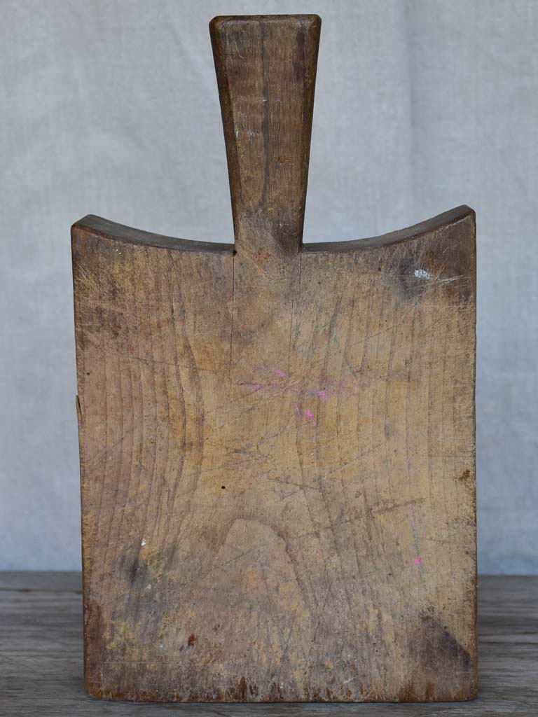 Small chunky antique French cutting board 11¾"