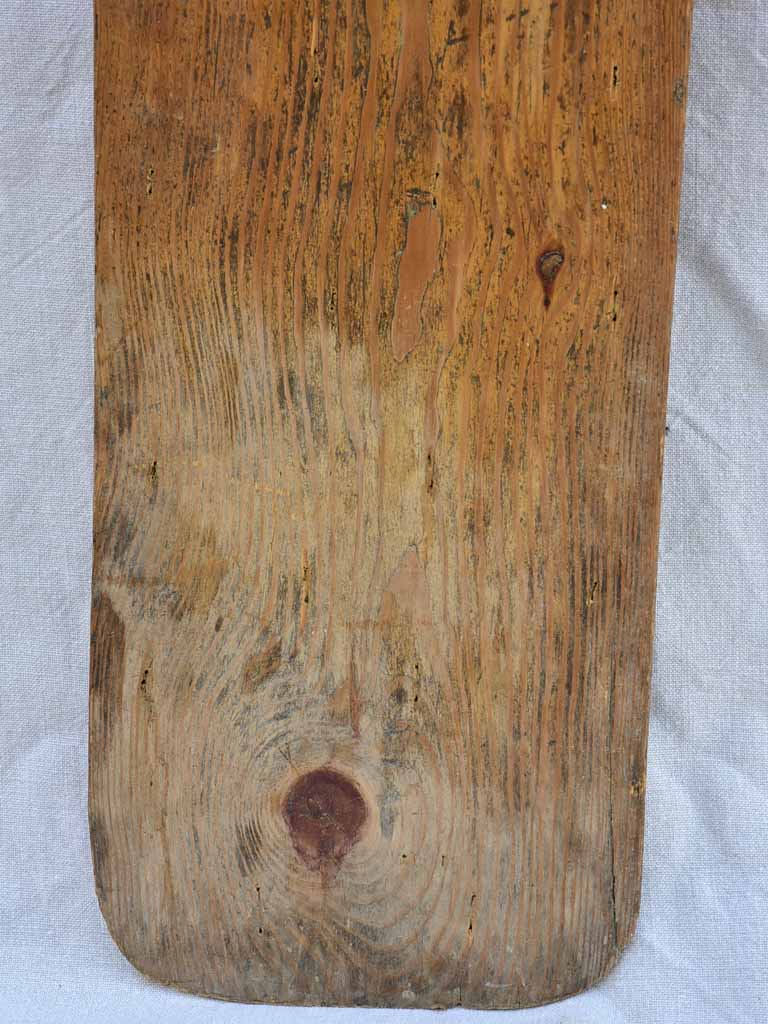 RESERVED PN Long antique French baker's bread board monogrammed PH 38¼"