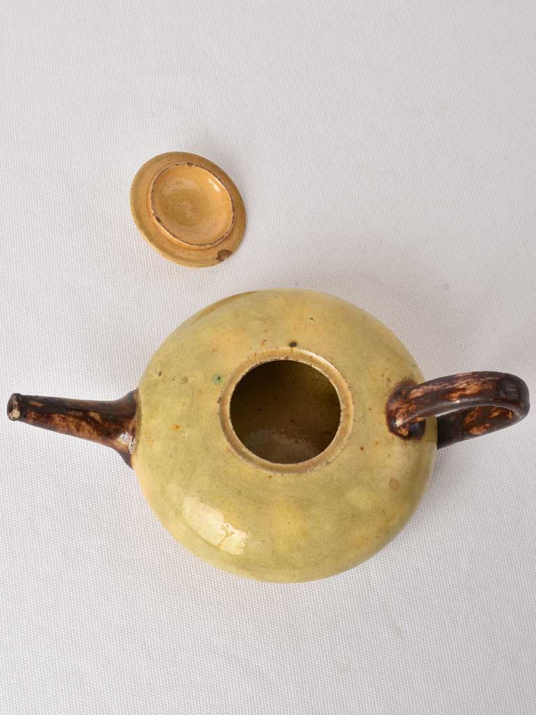 Antique Low-Form Southern France Teapot