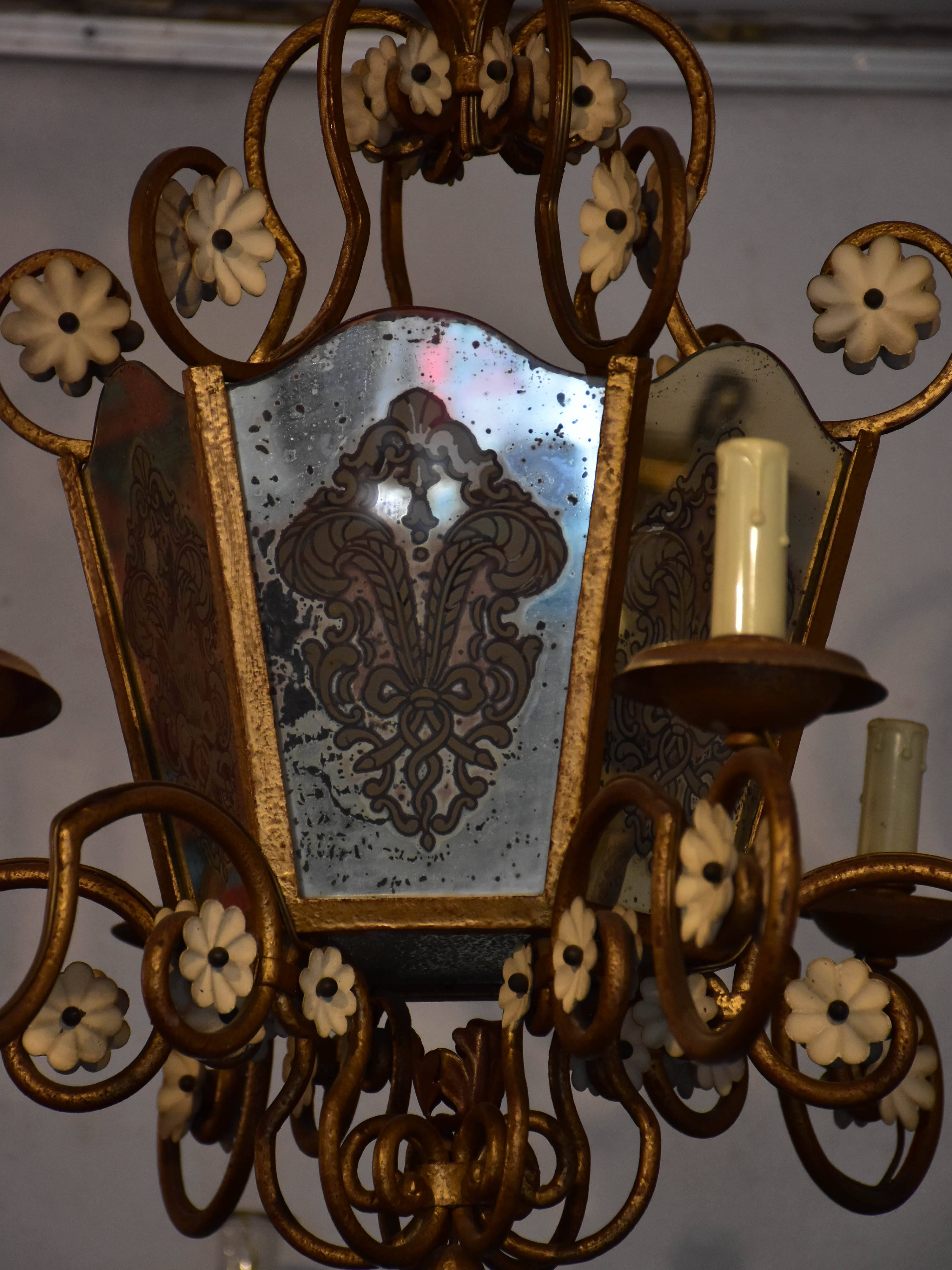 Vintage French chandelier / lantern
