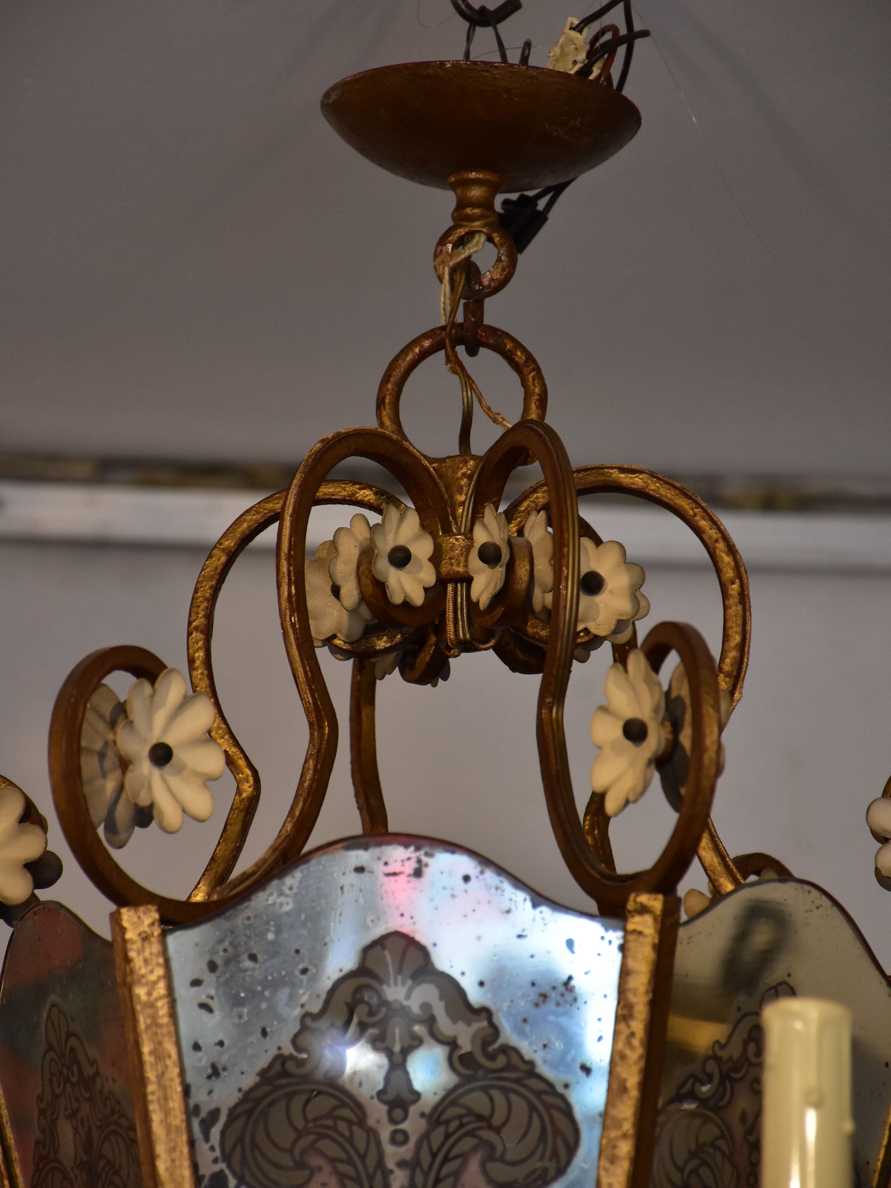 Vintage French chandelier / lantern
