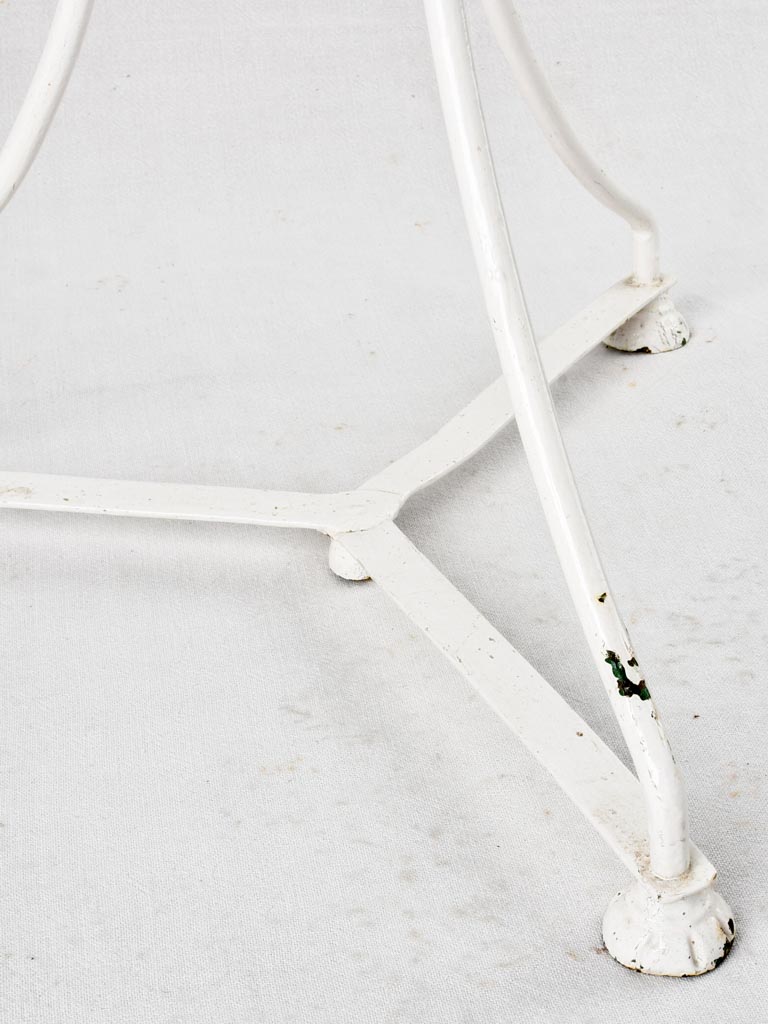 Antique style white square tables