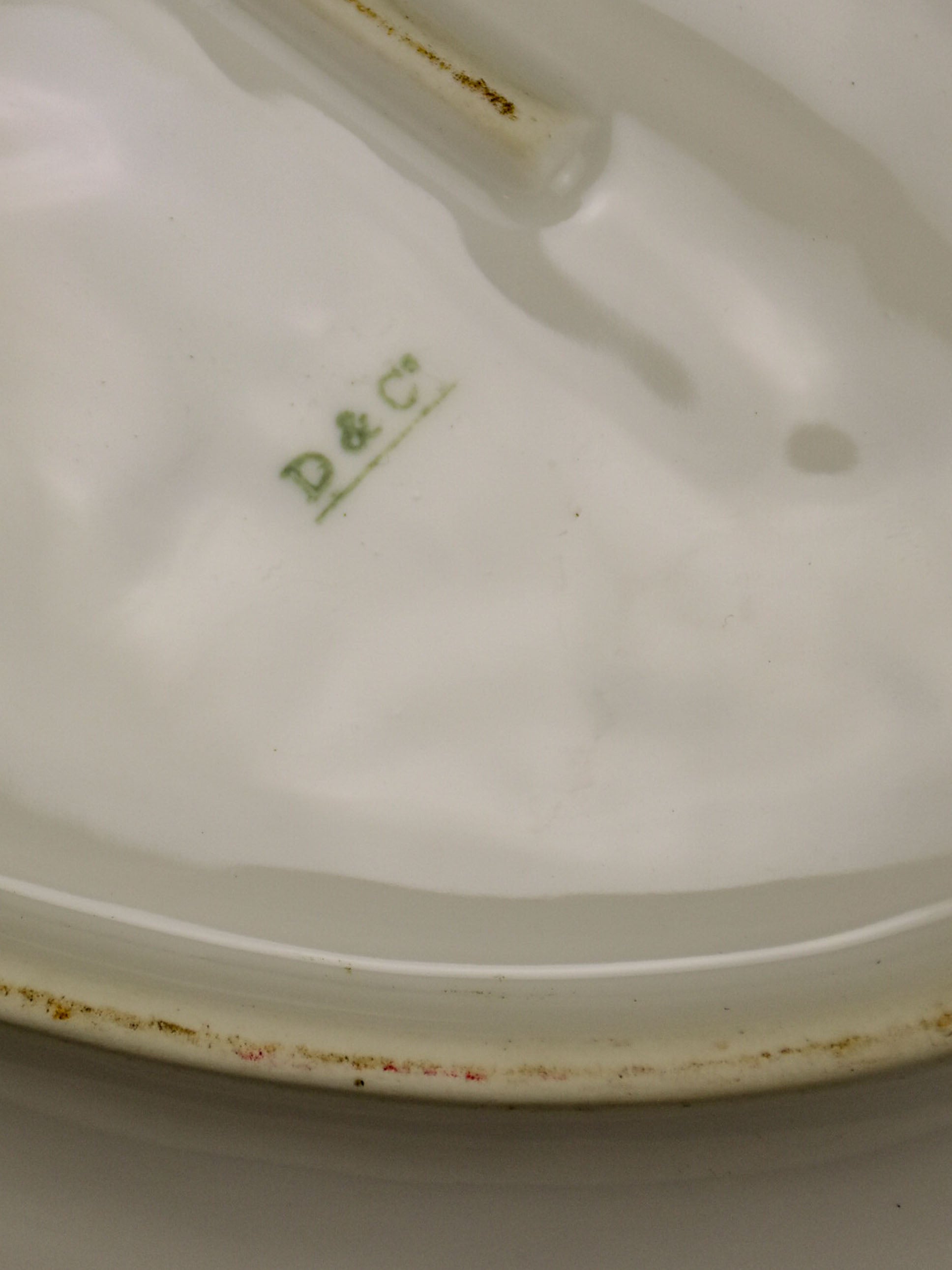 Large French white ironstone platter