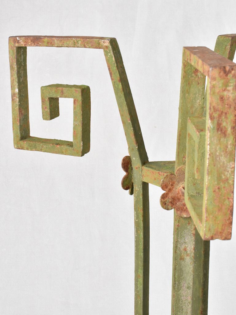 Historical 1940s Iron Planter Pedestal