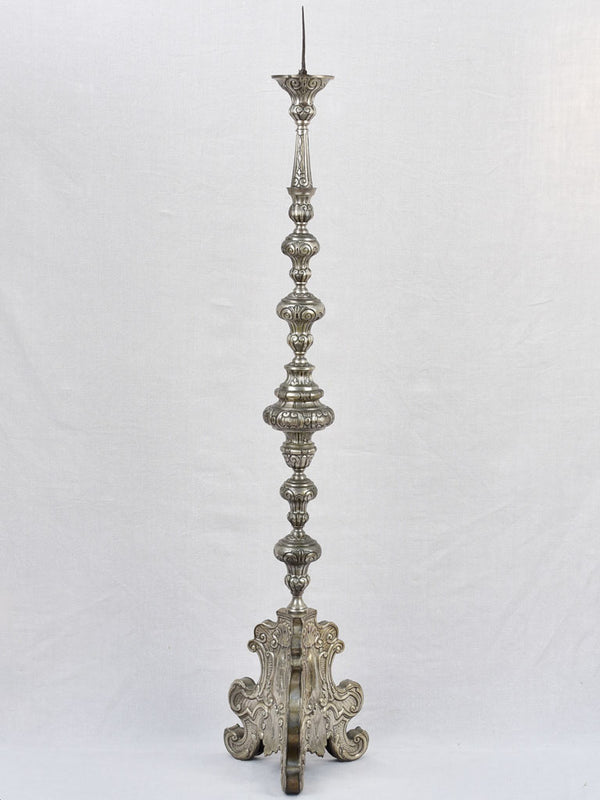 Early-20th century mixed metal candlestick