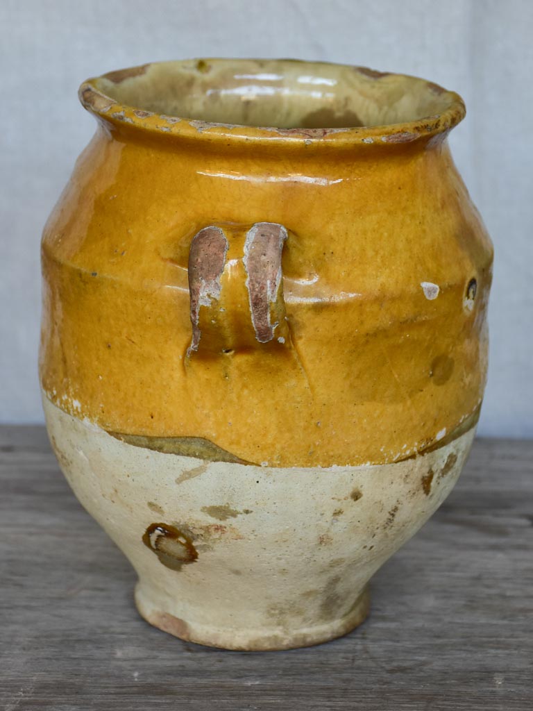 Small antique French confit pot 8"