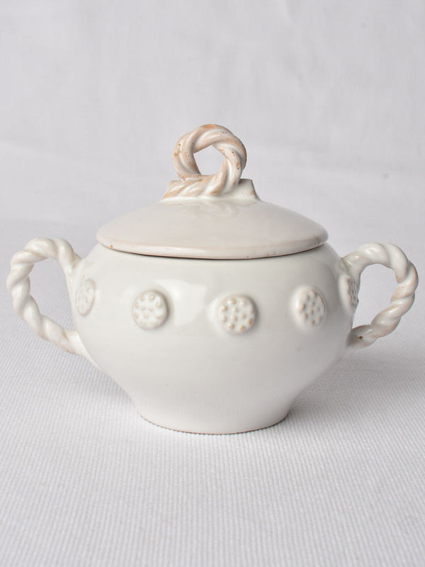 Vintage Ceramic Émile Tessier Sugar Bowl