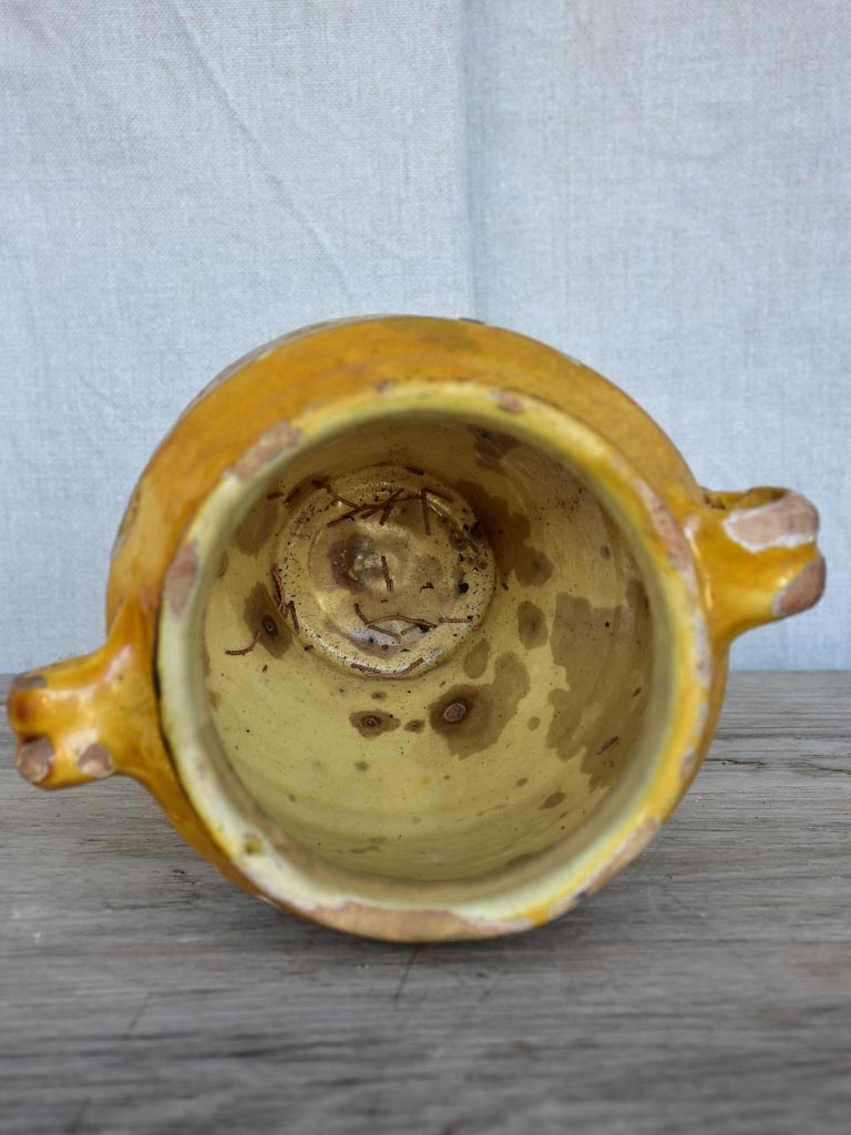 Small antique French confit pot 8"