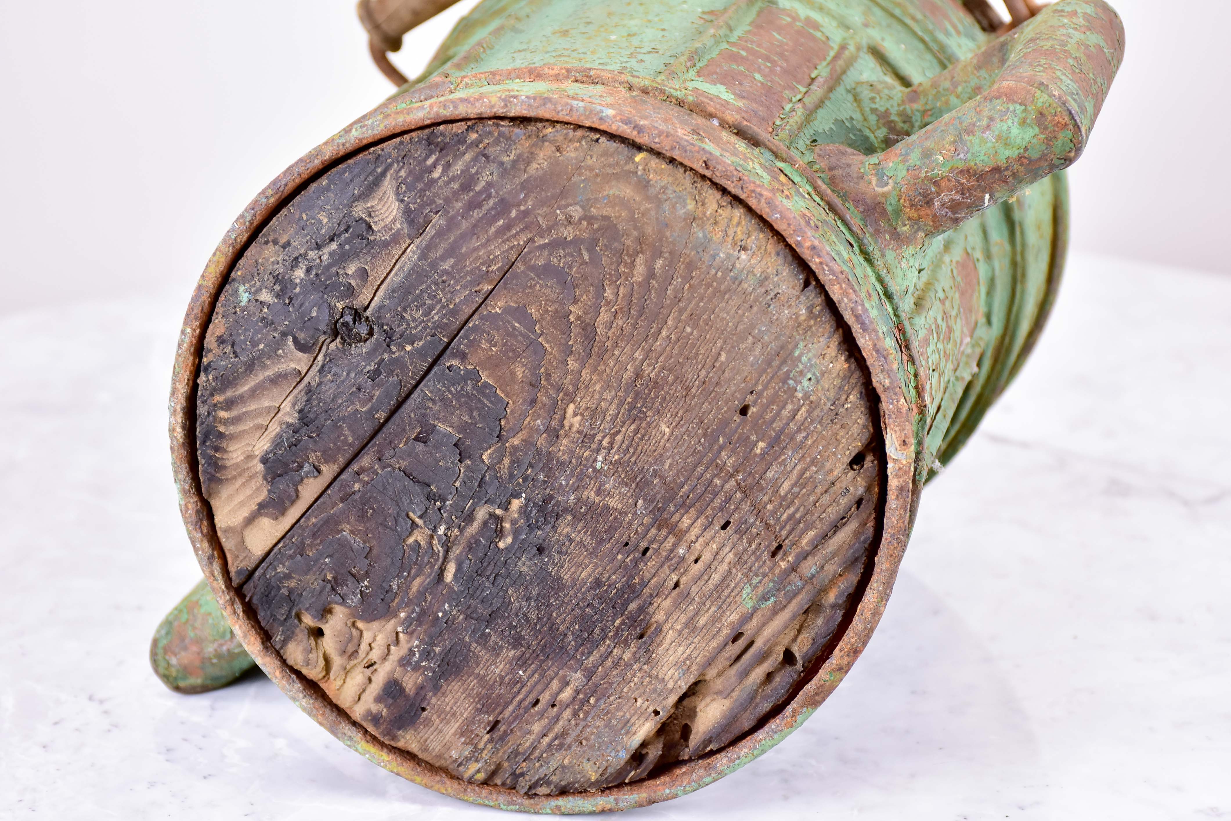 Antique French grain measuring bucket