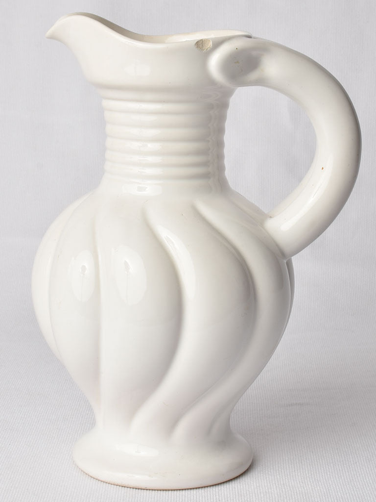 Twisted design 1970s ceramic pitcher JH