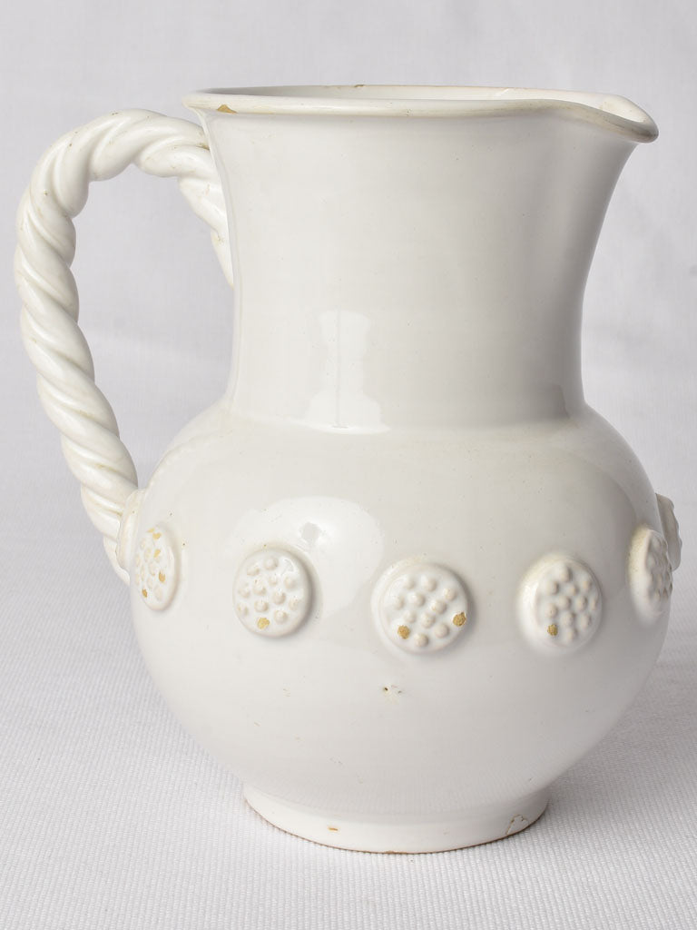 Emile Tessier 1970s abstract flower jar
