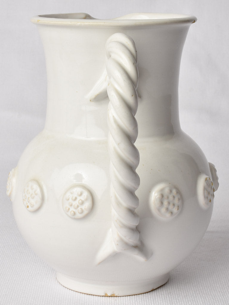 Emile Tessier abstract floral design pitcher