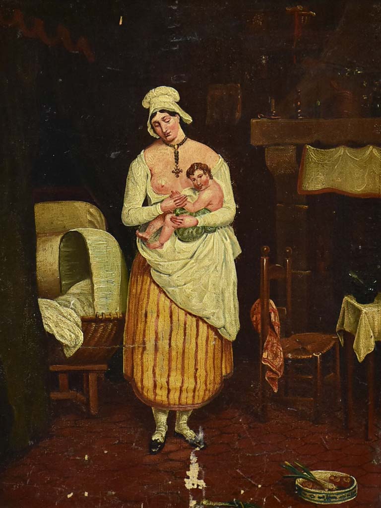 Classic tableau of maternal affection