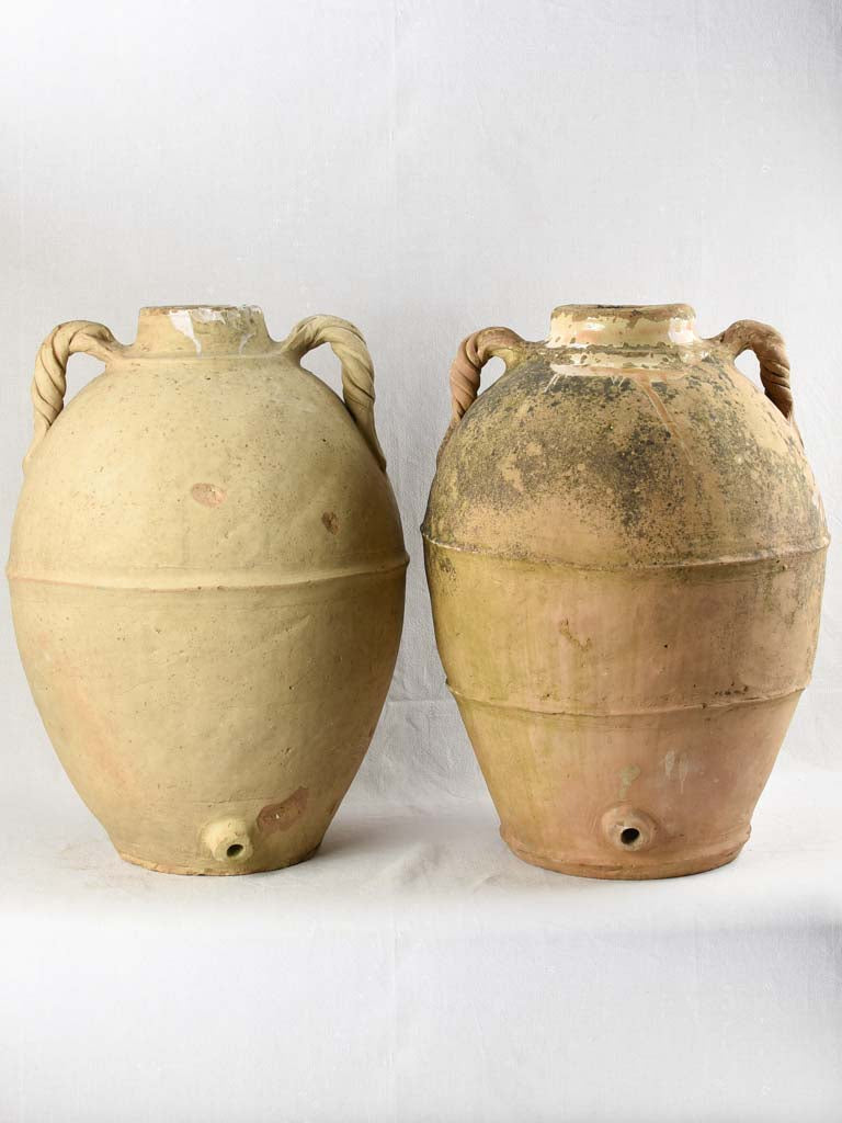 PAIR OF 18TH CENTURY ITALIAN OIL JARS 29½"
