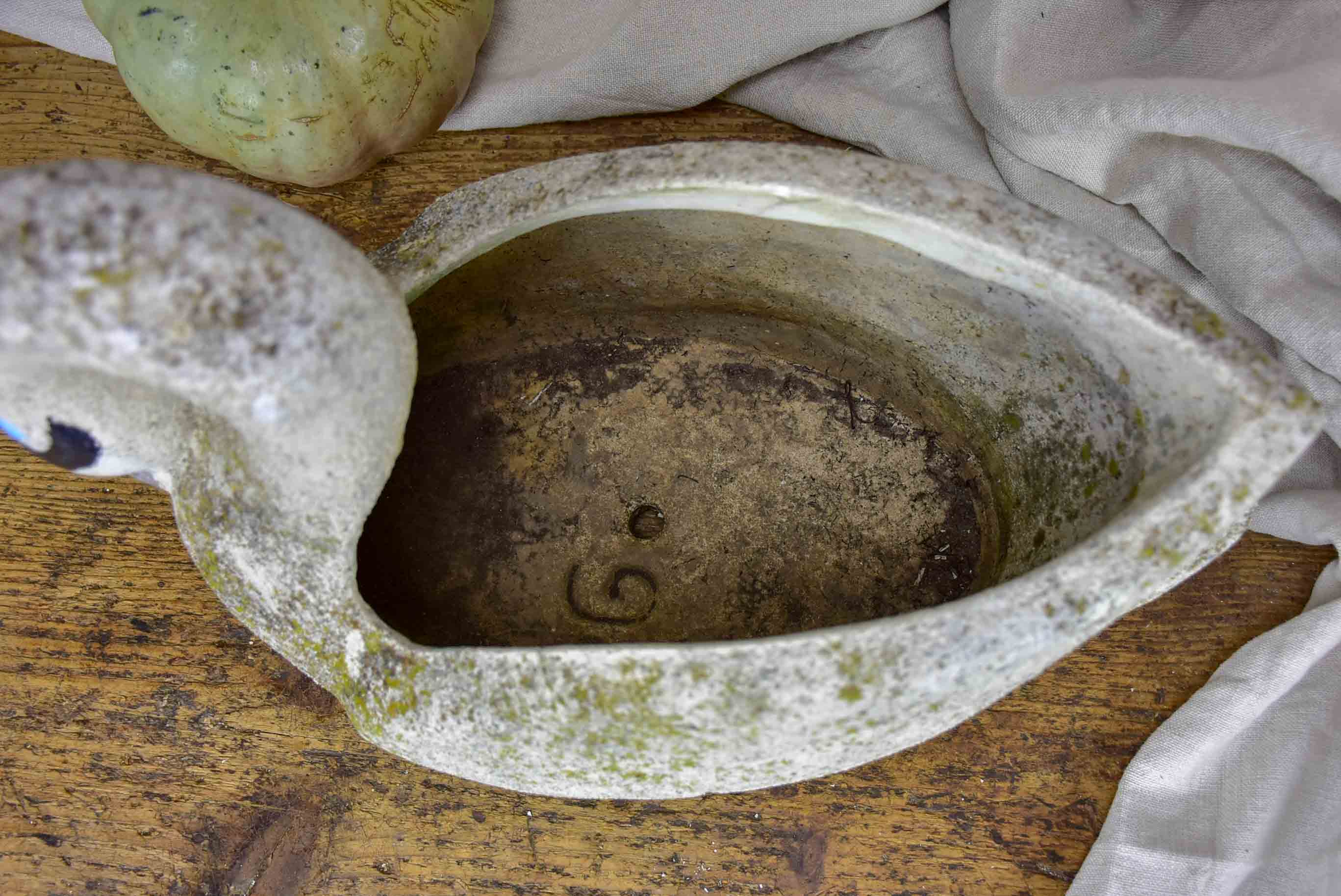 Mid-century French swan garden planter