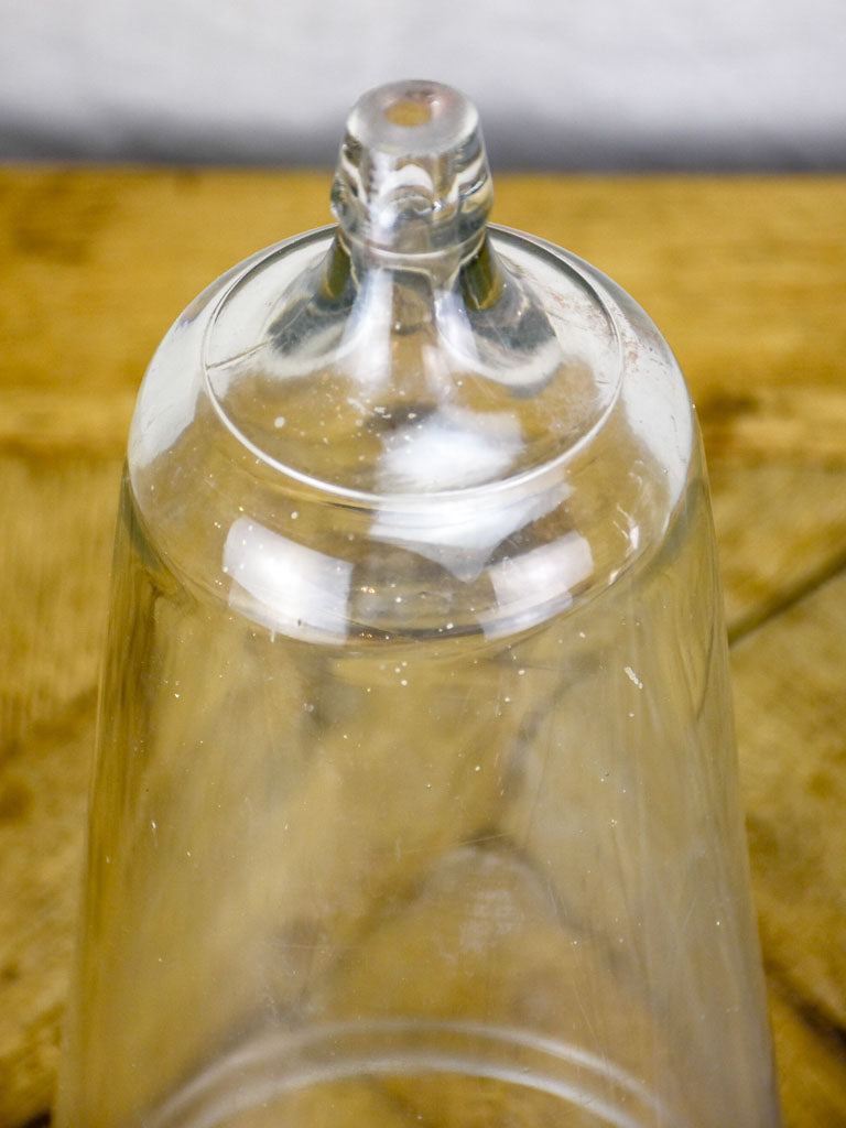 Pair of blown glass domes from the 1940's - apothecary 13½"