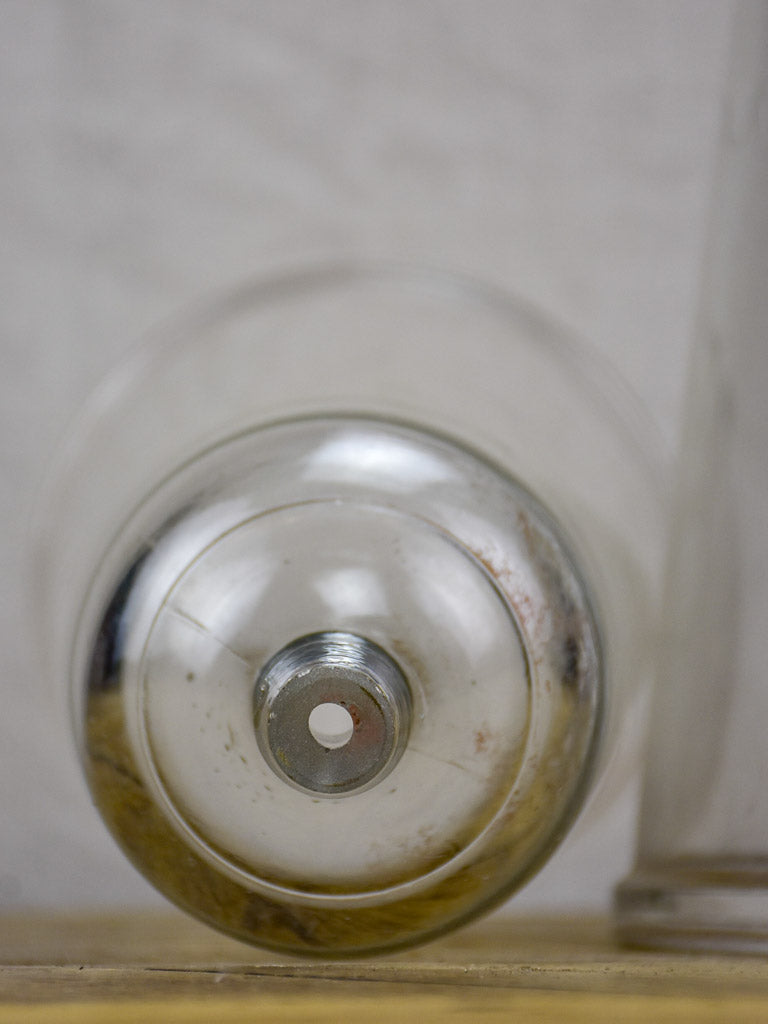 Pair of blown glass domes from the 1940's - apothecary 13½"