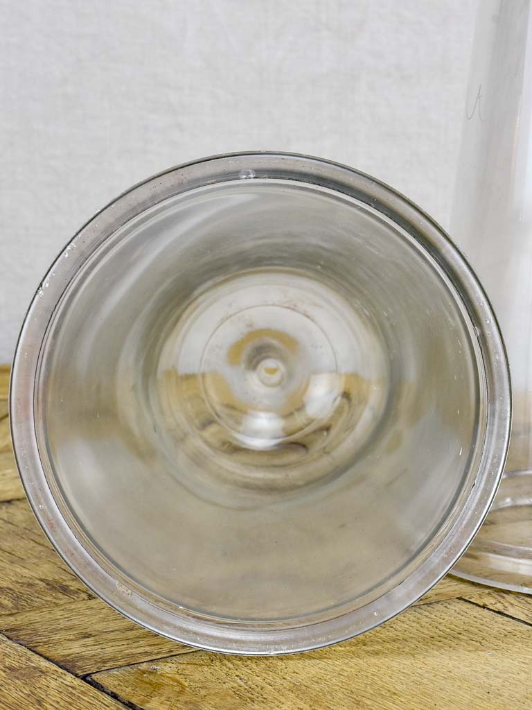 Pair of blown glass domes from the 1940's - apothecary 13½"