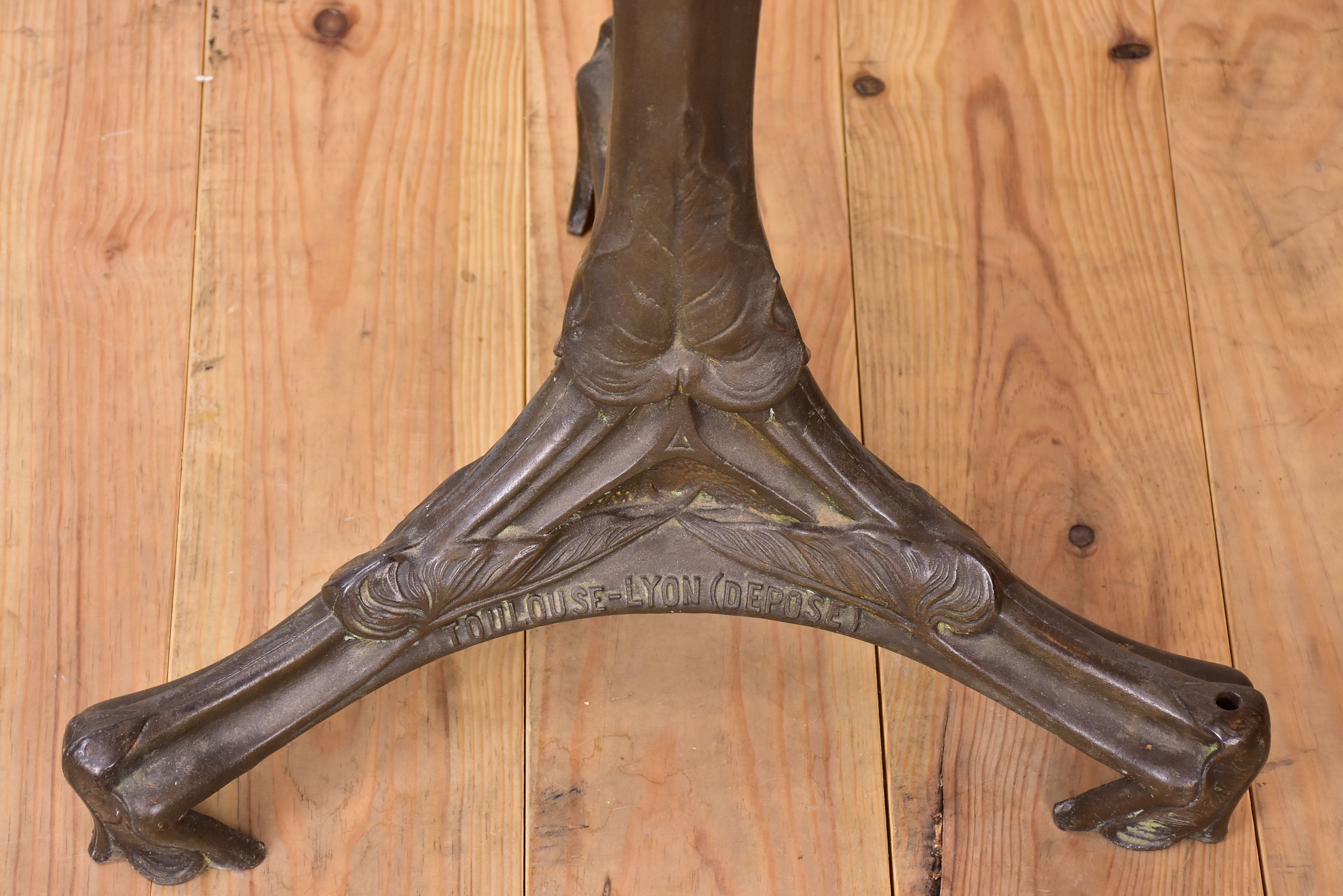 Antique French Art Nouveau bistro table