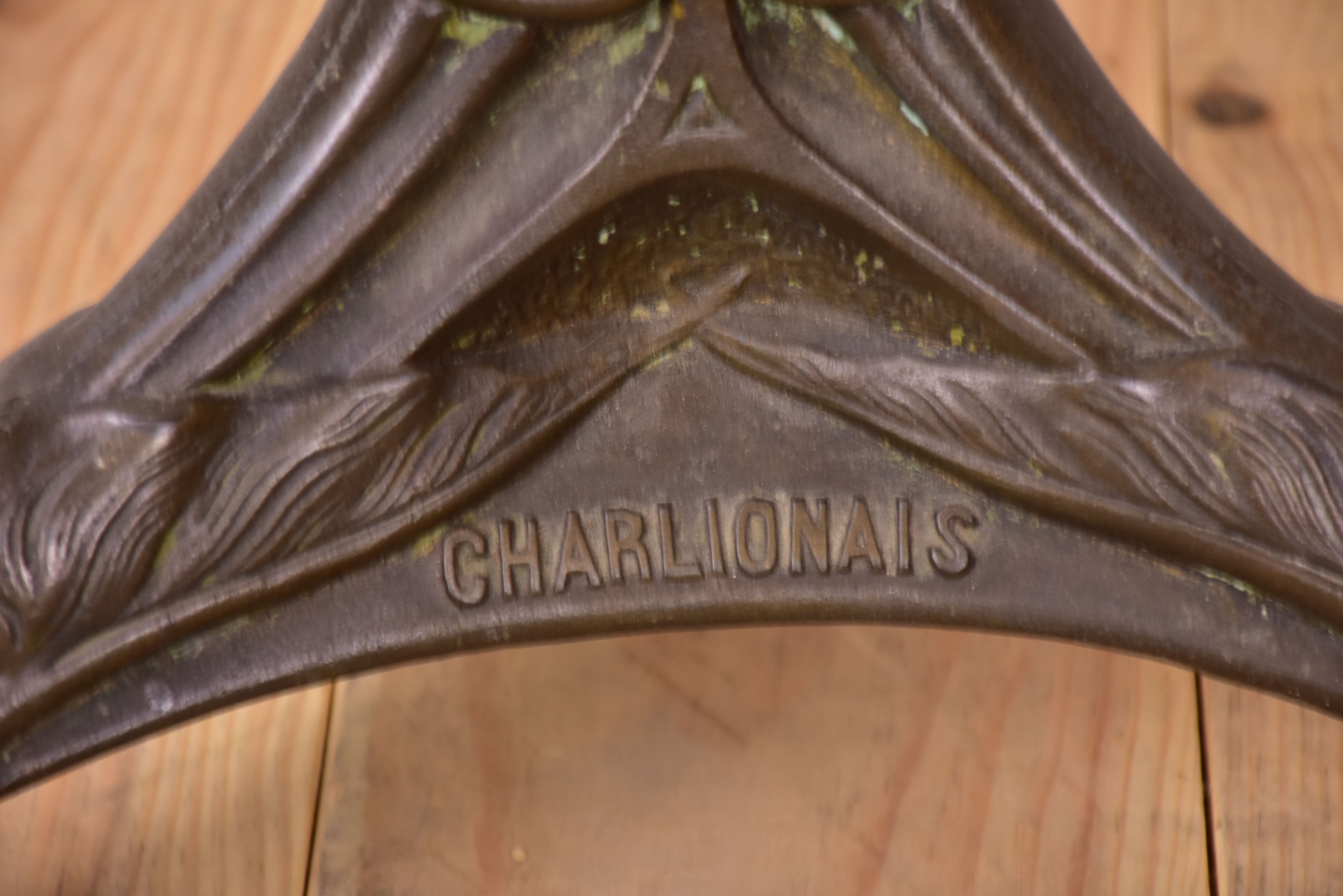 Antique French Art Nouveau bistro table