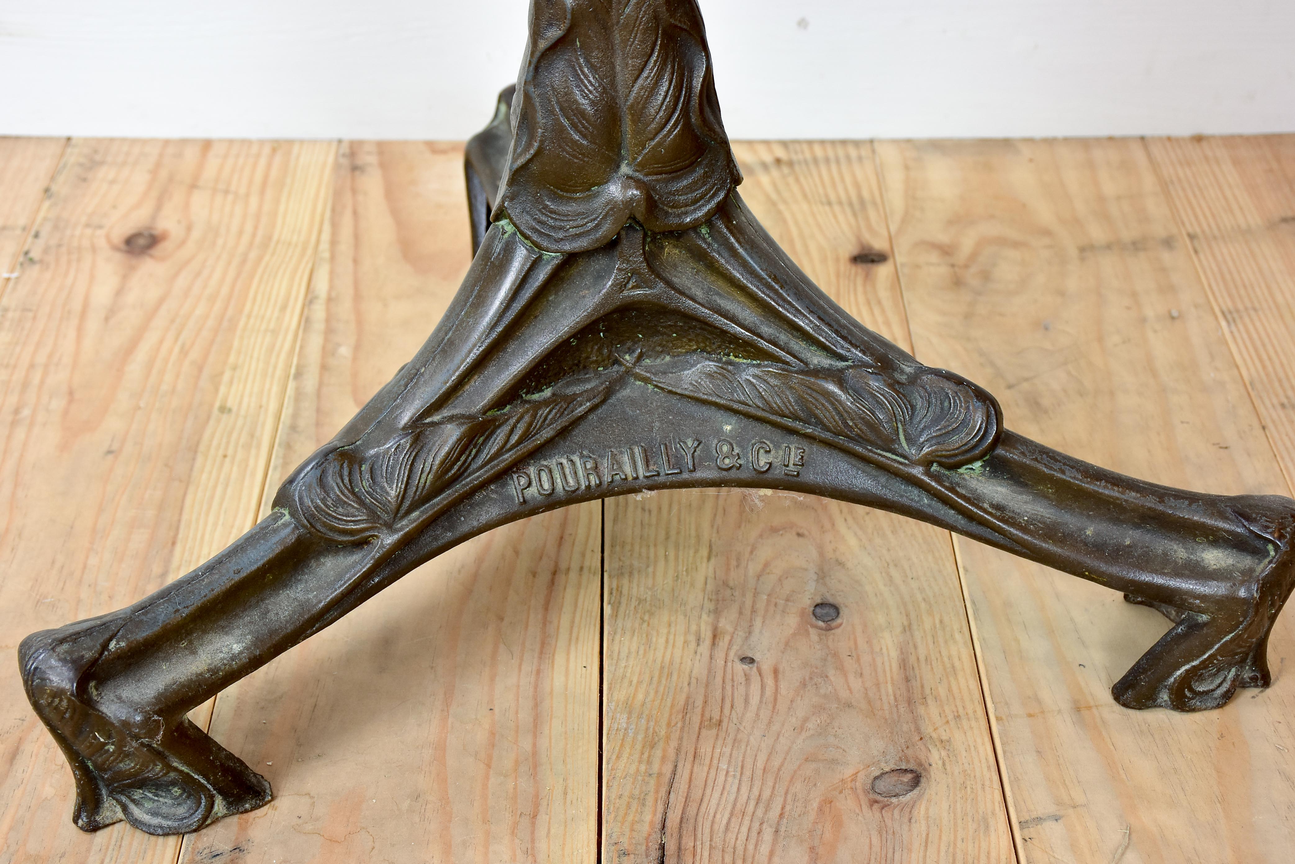 Antique French Art Nouveau bistro table