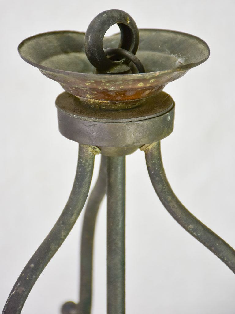 Rustic 19th Century French lantern - iron 23¾"