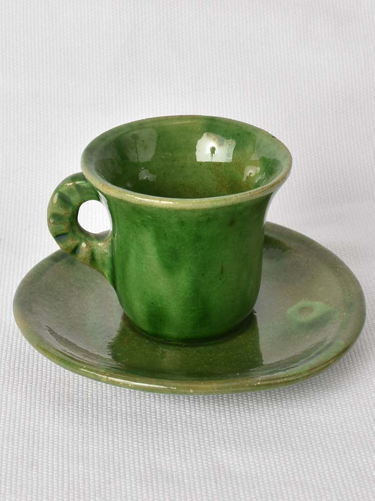 Green Vintage Biot Coffee Service